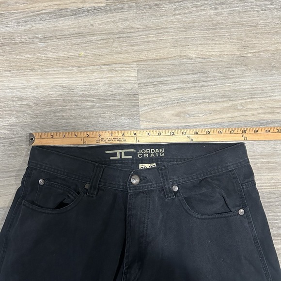 Men JORDAN CRAIG Black Clean Jeans Y2K 36x32 - Picture 5 of 7